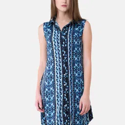 V&M Ethnic Motifs Crepe Shirt Dress-picture-32