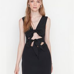 Trendyol Women Black Sheath Dress-picture-38