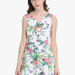 DODO & MOA Tropical Printed Cotton Dress-picture-5