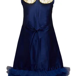 The Magic Wand Girls Peter Pan Collar Sequinned Maxi Dress image 2