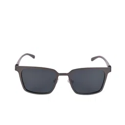 AISLIN Unisex Wayfarer Sunglasses with Polarised Lens ES_13373-90-AS-2619-BLK-GUN-WF image 2
