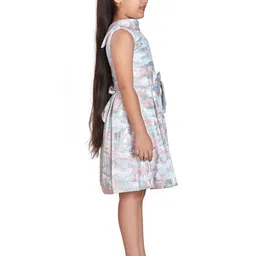 Peppermint Girls Abstract Printed Fit & Flare Dress image 5