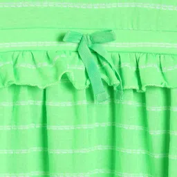 MINI KLUB Green Striped A-Line Dress image 3