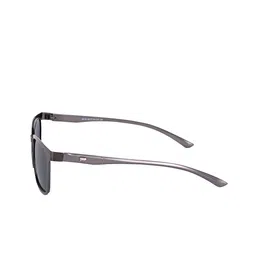 AISLIN Unisex Wayfarer Sunglasses with Polarised Lens ES_13373-90-AS-2619-BLK-GUN-WF image 3