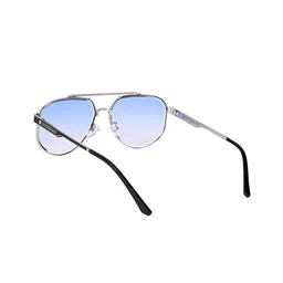 AISLIN Unisex Aviator Sunglasses with UV Protected Lens ES_12874-91-AS-58245-BLU-STBK-AV image 3