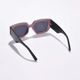 HAUTE SAUCE by Campus Sutra Women Black Lens & Brown Wayfarer Sunglasses with UV Protected Lens image 5