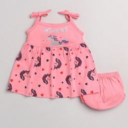 Mars Infiniti Infant Girls Printed Pure Cotton Top With Shorts-picture-42