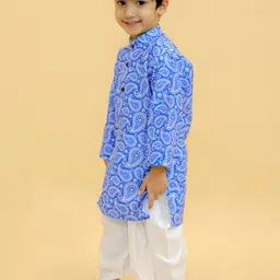 BAESD Boys Paisley Printed Kurta With Dhoti Pants image 2
