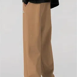 jexputi Men Graphic Print Brown Track Pants image 4