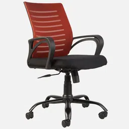 cellbell Desire Breathable Mesh Ergonomic Chair in Red Colour image 3