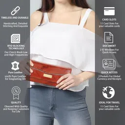 anice Casual, Party, Formal Tan Clutch image 4