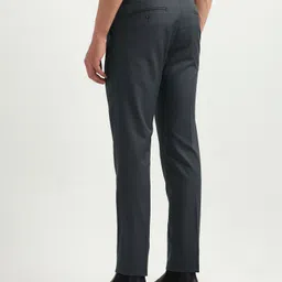 arrow Men Tapered Grey Polyester Trousers image 5