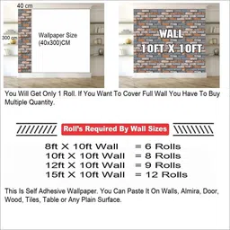 walldaddy Vinyl Nature Multicolor Wallpaper image 5