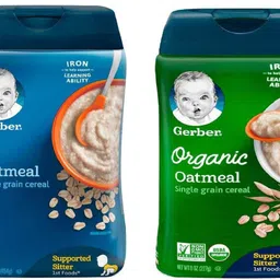 gerber Cereal Combo (8oz) (Pack of 2) - Oatmeal Cereal(16oz) + Oatmeal Cereal Cereal-picture-12