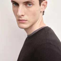 H&M Slim Fit Waffled Jersey Top image 1