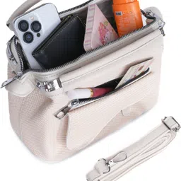 santorini Women White Satchel image 4