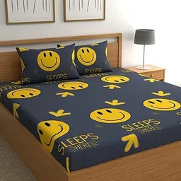 alcotex Cotton Double Flat 240 TC Abstract Bedsheet image 2