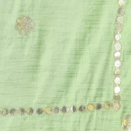 globus Silk Blend Printed Black, Gold Women Dupatta image 4