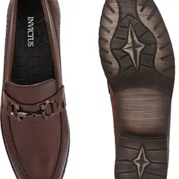 invictus Classic Brown Loafers for Men | Premium Party & Office Footwear Slip On For Men image 3