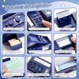 mira farmcraft Space Astronaut Theme Space Astronaut Theme Art Plastic Pencil Box image 4