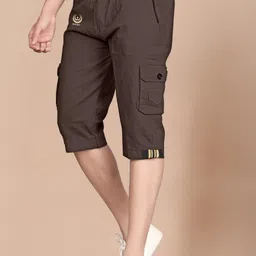 jention Solid Men Three Fourths image 2