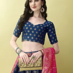 jivuba Printed Semi Stitched Lehenga Choli image 4