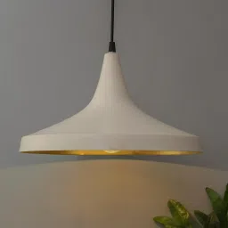 homesake Antz White Metal Hanging Light image 1