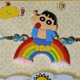 suninow Kids shinchen-r-01 Plastic (PVC) Rakhi Set image 2