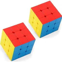 basha mall 3x3 Stickerless Cube Durable and Smooth 2pcs-picture-19