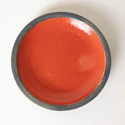 kala kriti Red Ceramic Side Plate for Breakfas, Snacks, Deserts, Salads & Fruits 7 Inch Quarter Plate image 2