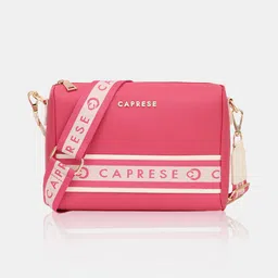 caprese Pink Women Sling Bag TRINITY SLING MEDIUM FUCHSIA SOLID WOMEN'S HANDBAG image 4