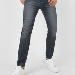 urbano fashion Men Regular Mid Rise Grey Jeans-picture-12