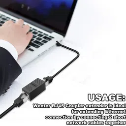 TAAPSEE 1Pc Shielded in-line Coupler cat7 cat6 cat5e cat5 RJ45 Ethernet Cable Extender Lan Adapter image 3
