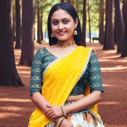 sujas Floral Print Semi Stitched Lehenga Choli image 4