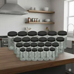 maxtid Utensil Kitchen Rack FreshKeeper Plastic Jars Set – 24 BPA Free Containers Plastic-picture-40