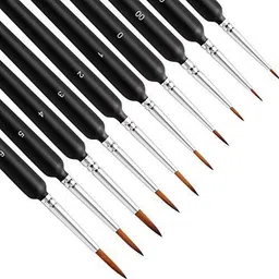 elie india Painting Brushes Set for Fine Detailing Professional Tip, thin & miniature brush-picture-11
