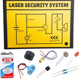 iyzer Laser Security System Working Model, Science Project Hobby Kit [Unassembled Kit] Educational Electronic Hobby Kit-picture-17
