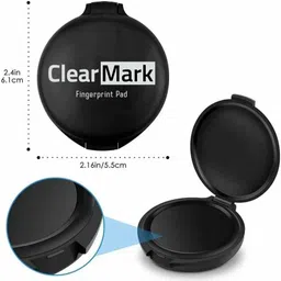 packit Finger and Thumb Print Ink Stamp Pad Black for Notary Identification & Security image 3