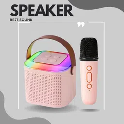 BRVIMA 10W Bluetooth Speaker Wireless Karaoke Mic Speaker with RGB Light speakersZX353 10 W Bluetooth Party Speaker-picture-44