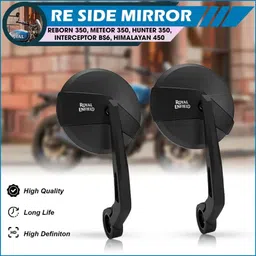 asryd Manual Rear View Mirror For Universal For Bike Universal For Bike image 2