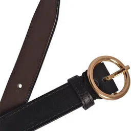 metronaut Women Formal Black Synthetic Belt image 3