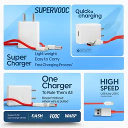DBG PRO 33 W SuperVOOC 7.3 A Wall Charger for Mobile with Detachable Cable image 5