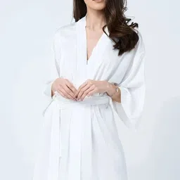 cotovia White Free Size Bath Robe-picture-16