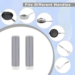 9up Silicone Hot Handle Holder, Upgrade Anti Scalding Pot Handle ( Pack Of 2) 7.08 inch Lid, Pack of 2 image 3