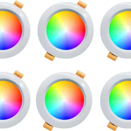 mnlight Moonlight 9w Down light Lzrm multi color Led pack of -6 ( Red,pink, Blue) Recessed Ceiling Lamp-picture-13