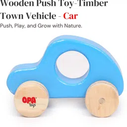 Premium Wooden Push & Pull Toy Timber Town Vehicle Car-image-27