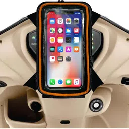 rasmika Universal Waterproof Mobile Holder / Pouch-Bag for All Scooter Scooty Bike (S2E) Bike Mobile Holder-picture-22