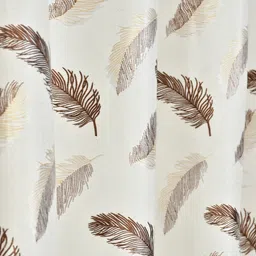 ruhi home furnishing 152 cm (5 ft) Window Polyester Semi Transparent Curtain (Pack Of 4) image 3