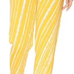 weboasis Women Printed Yellow Track Pants-picture-30