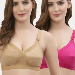 floret Pack of 2 Women Full Coverage Non Padded Bra-picture-11